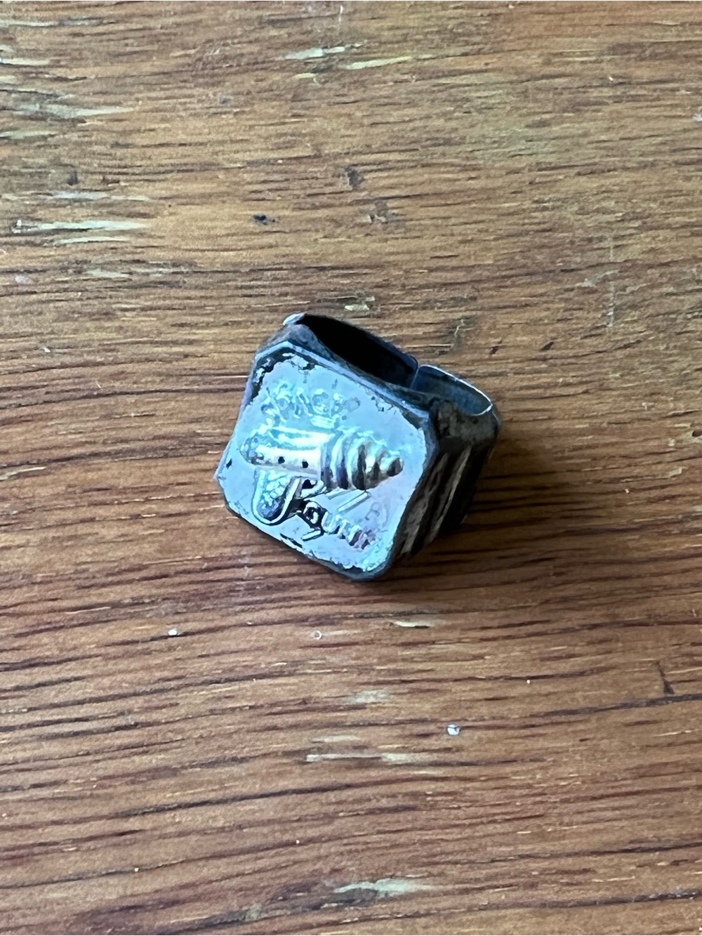 1950s Space Gun Ray Gun Gumball Prize Metal Ring
